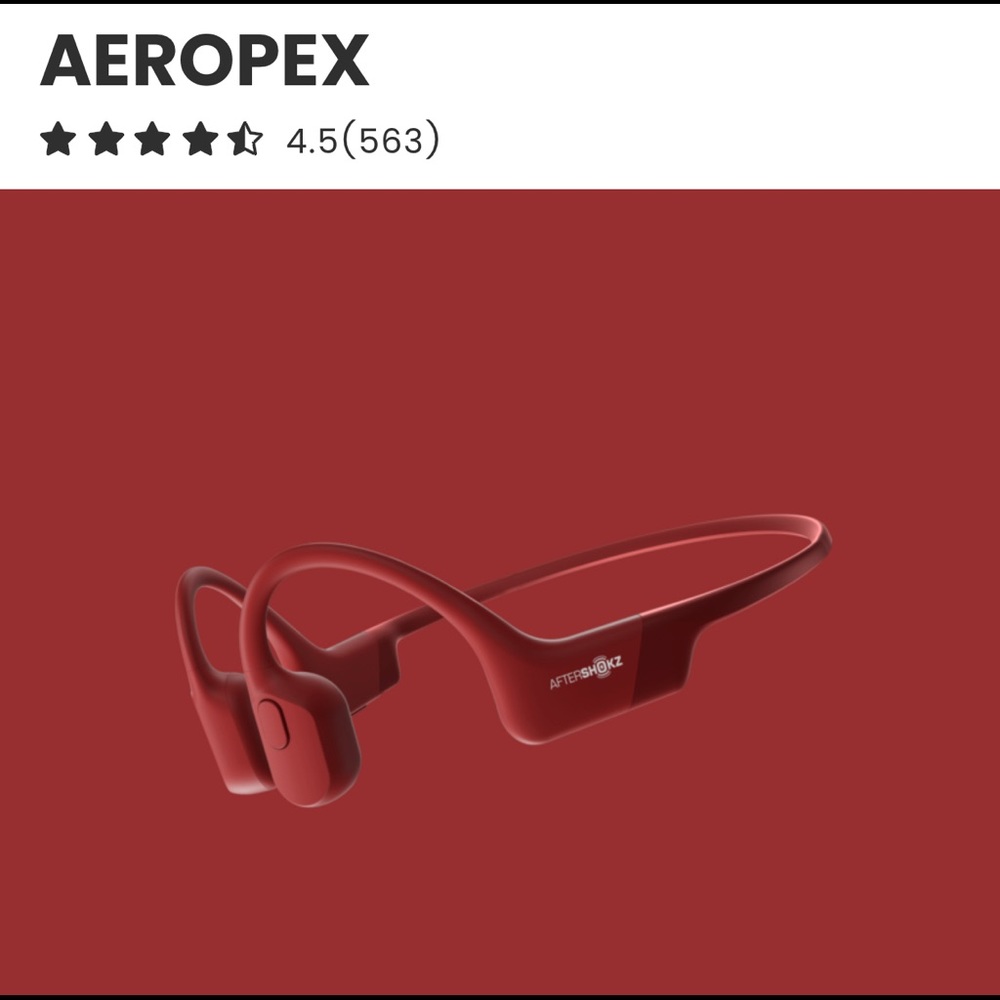 Aeropex AfterShokz “Bone Conduction” Headphones